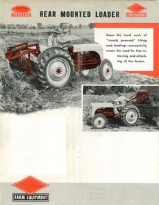 Leaflet Brochure Ford Tractor Dearborn Rear Mounted Loader 3pt Hitch Lift Scoop - Picture 1 of 7