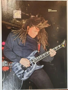 ENTOMBED ~ Alex Hellid Swedish death metal EARLY 1990's ~ Magazine Page PINUP - Picture 1 of 1