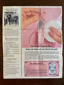 Twinkle Creme Magazin Druck Anzeige Werbung 1962 12,5” x 7” Stay-Flo Rückseite - Bild 1 von 5