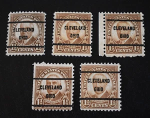 5 - 1930 US Scott #684 - 1 1/2 Cent Cleveland Precancels - Used/NG/LH/F-VF - Picture 1 of 2