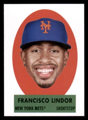 2021 Topps Archives '63 Peel Offs #69PO11 Francisco Lindor - Image 1 of 2