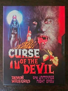 Fluch des Teufels/Vampire Nachtorgie/Dämon Hexenkind Blu Ray NEU Essig Syndrom - Bild 1 von 4