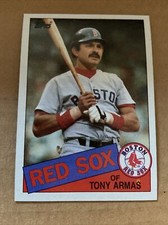1985 Topps Tony Armas Baseball Card Boston Red Sox