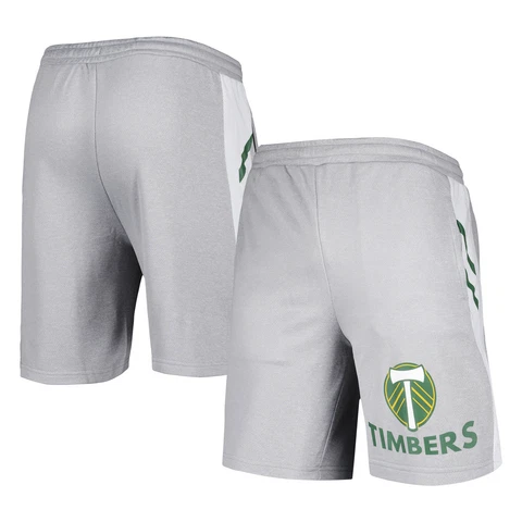 Men's Concepts Sport Gray Portland Timbers Stature Shorts Cover