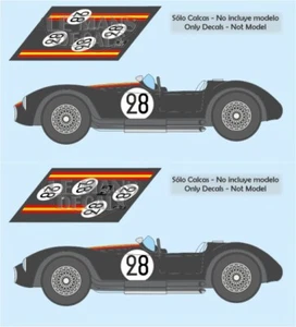 Decals Maserati A6 GCS Le Mans 1954 28 1:32 1:24 1:43 1:18 64 87 A6GCS calcas - Picture 1 of 3