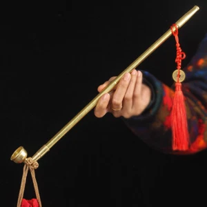 Klassische Messing Zigarettenstange Handarbeit extra lang Teleskop Zigarettenstange Pfeife - Bild 1 von 5