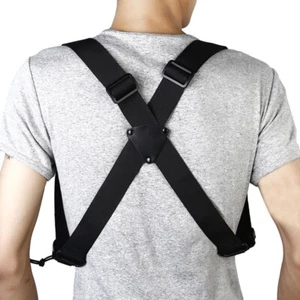 Tactical Belt Men's Suspenders X-Back Combat Adjustable Duty Belt Harness Straps - Picture 1 of 12