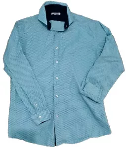 Isaac Mizrahi Hemd Kinder Gr. 18-20 mintgrün 100% Baumwolle Slim Fit Oberhemd - Bild 1 von 9