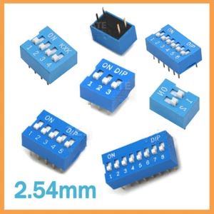 Slide Dip Switch Module 2.54mm DIL SPST PCB Breadboard Raspberry PI 1-8P - Picture 1 of 22