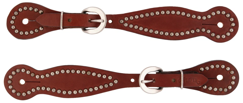 Correas de cuero tejedor para damas/jóvenes brida de cuero, castaño, 30-1040-CH Foto 1 de 1