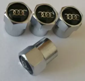 4 TAPPI COPRIVALVOLE TAPPINI AUDI PER CERCHI AUTO - Picture 1 of 1
