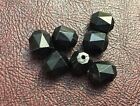 Vintage Black Cathedral Unique Faceted Old Lucite Bead Lot