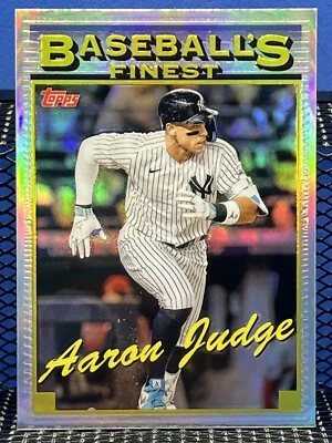 2024 Topps Finest AARON JUDGE New York Yankees Baseball’s Finest Refractor - Image 1 of 2