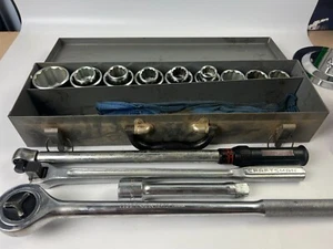 Juego de trinquete Craftsman 3/4" 17 piezas + 44543 Llave dinamométrica de trinquete reversible 1/2 - Imagen 1 de 7