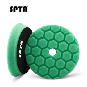 SPTA 1x Pad Schiuma Lucidante Lucidante Auto Esagonale Verde 3 Pollici per Lucidatrice RO/DA - Foto 1 di 9