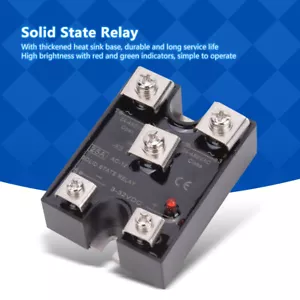 Solid State Relay 25A Single Phase 1NO1NC Solid State Relay DC Controlled AC - Picture 1 of 13