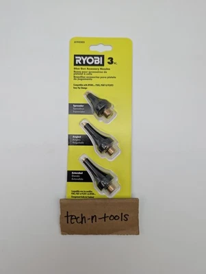 Boquillas para pistola de pegamento Ryobi P305 P307 | Extendidas - Puntas en ángulo y esparcidoras (A193302) Foto 1 de 4