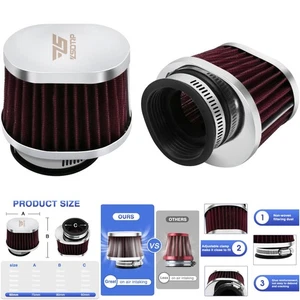 2pz Filtro Aria Universale 60mm Ricambio Sporco Bici Adattabile Alte Prestazioni - Foto 1 di 8