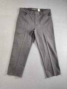 HB Men Pants 42X30 Gray High Rise Straight Leg Flat Front Continuous Comfort - Picture 1 of 20