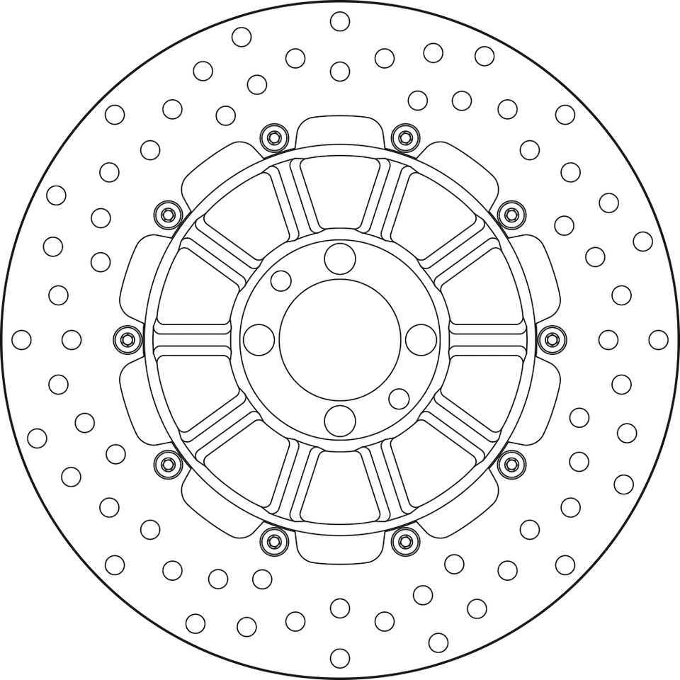 19985 - compatibile con BMW R 100 S (0324) 1000 1977-1978 DISCO DEL FRENO 68B407 Foto 1 de 1