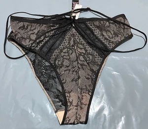 Victoria’s Secret Very Sexy Harness Cheeky Panty Black Strap - Imagen 1 de 5