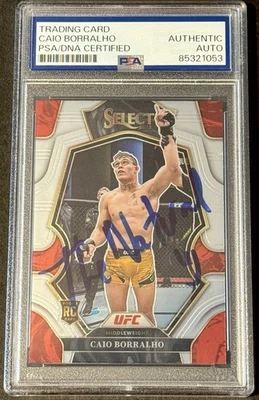 Caio Borralho Signed Auto 2023 Select UFC Rookie Card PSA/DNA Slabbed - Image 1 of 2