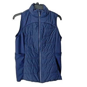 Chaleco acolchado AVIA para mujer chaqueta azul calor cremallera completa tamaño mediano: 8 y 10 bolsillos - Imagen 1 de 7