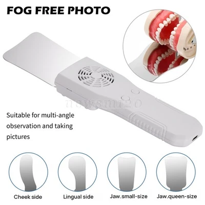 Dental Occlusal Mirror Fog Free LED Light Intra Oral Photo 4 Mirror Obervation Foto 1 de 4