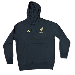 Neu mit Etikett - adidas FMF Mexico ADN Fußball Herren Hoodie Gr. L schwarz/gold JM2868 210 - Bild 1 von 4
