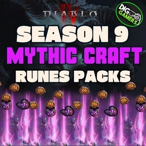 🔥Diablo 4🔥SEASON 10 🔥PACK RUNES🔥MYTHIC RING HARLEQUIN SHROUD🔥 - Picture 1 of 14