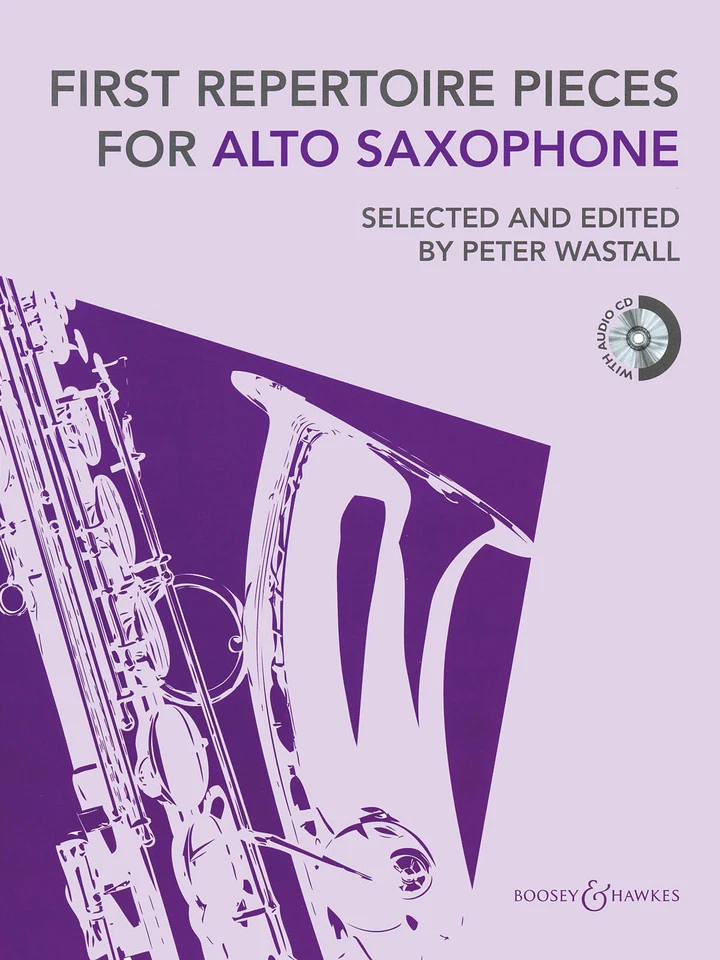 First Repertoire Pieces for Alto Sax Classical Sheet Music Play-Along Book CD - Image 1 of 1