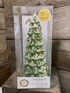 Pier 1 Holiday Christmas Tree Light-up LED Glass - Picture 1 of 6