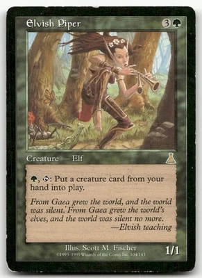Elvish Piper #104 (MP) Urza's Destiny UDS Magic MTG - Image 1 of 2
