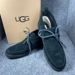UGG Australia Woodlyn Moc Damen 8,5 schwarz Mokassin neu im Karton 1094814 Freizeit - Bild 1 von 9
