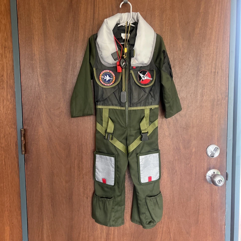 Teetot & Co Inc. Special Air Force Kid's Costume Flighter Pilot W/ Accessories - Image 1 of 4