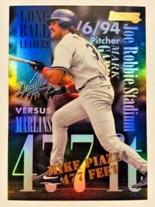 Tarjeta de inserción de lámina Donruss Mike Piazza Long Ball Leaders 1995 - Imagen 1 de 2
