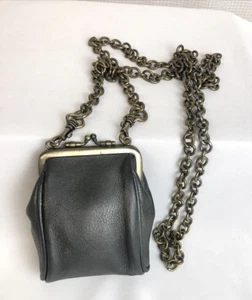 Borsa a tracolla vintage Nicole Miller piccola mini bacio chiusura carta di credito portamonete ID - Foto 1 di 13