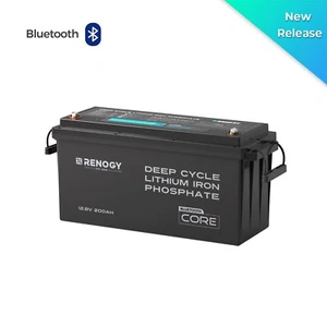 Renogy 200Ah 12V LiFePO4 Lithium Battery w/ 5000+ Cycles, Bluetooth, BMS & IP65 - Picture 1 of 9