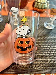 Disney Snoopy Pottery Barn cup Peanuts Halloween holiday party kid pumpkin new , - Picture 1 of 8