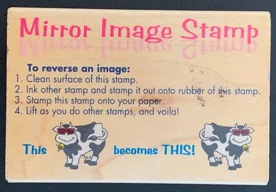 Sello de goma con imagen de espejo estampida Foto 1 de 4