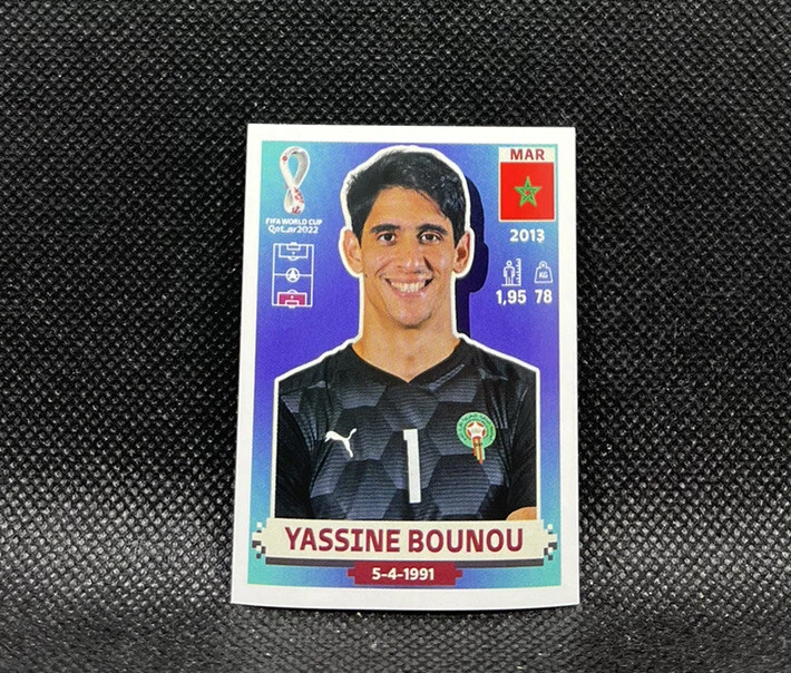 Yassine Bounou Panini FIFA World Cup Qatar 2022 Stickers #MAR 3 Morocco BONO
