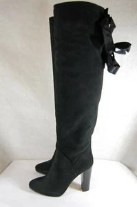 39/8.5❤️$1200 O JOUR MADE ITALY SUEDE LEATHER OVER KNEE HIGH HEELS THIGH BOOTS - Picture 1 of 12