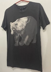 Marc By Marc Jacobs Men Size X Small Alaskan Bear Tee Shirt Pirate Black Multi - Picture 1 of 7