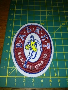toppa ricamata patch OLYMPIC GAMES BARCELLONA 92 BASKET   - Imagen 1 de 1