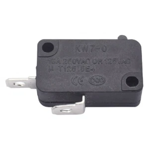6PCS KW7-0 16A125V 2-Pin 1NO Microswitches Air Fryer Microwave Oven Micro Switch - Picture 1 of 3