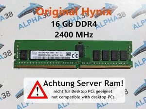 SK Hynix 16 GB Rdimm ECC Reg DDR4-2400 Lenovo Nextscale nx360 M5 Serveur RAM - Photo 1/1