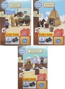Playtive Clippys Lucky Luke Klemmbausteine Wigwam Überfall Badewanne Western - Bild 1 von 7