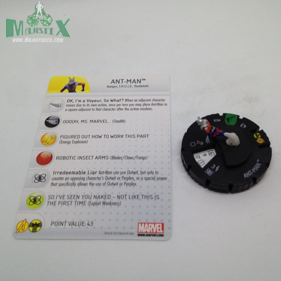 Heroclix Chaos War set Ant-Man (Eric O'Grady) #026 ¡Figura poco común con tarjeta! Foto 1 de 1