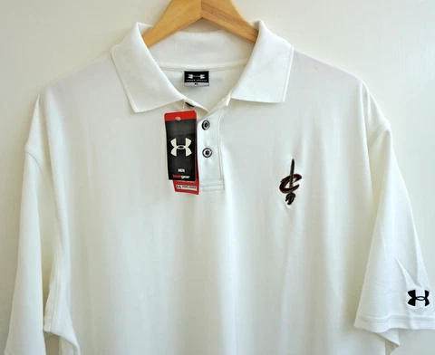 UNDER ARMOUR NBA CLEVELAND CAVALIERS POLO SHORT SLEEVE SHIRT HEATGEAR XL NEW NWT Cover
