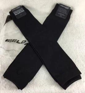 FieldPro Performance Football Leg Calf Sleeves 2 Pairs Black 18in Adult Large - Picture 1 of 9